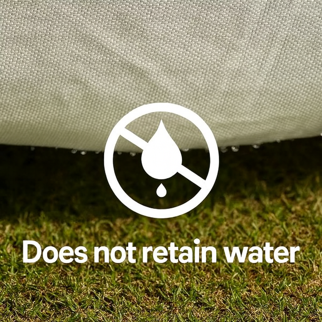 Does not retain water